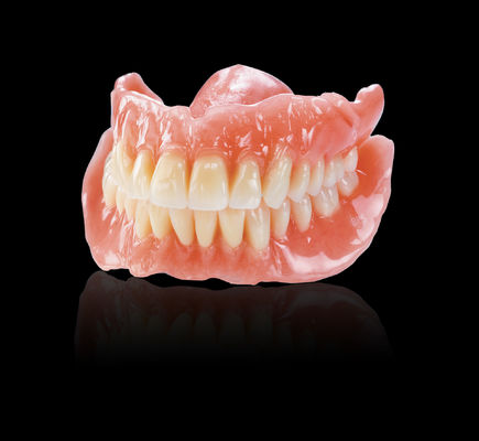 comprar Dentadura de acrílico rosa de aparência natural Dentadura de acrílico completa personalizável online manufacture