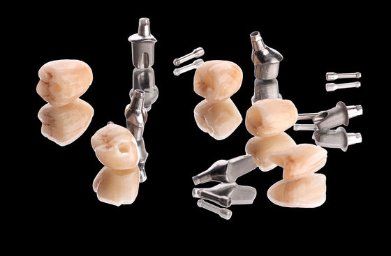 comprar Coroa de Implante Metálico Ponte Natural de Zircônio Coroa de Conto Completo Com Abutment de Titânio online manufacture
