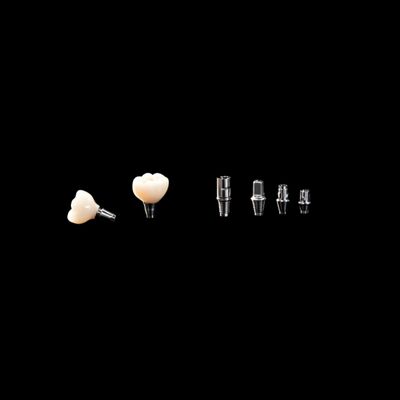 comprar Coroa de Implante Metálico Ponte Natural de Zircônio Coroa de Conto Completo Com Abutment de Titânio online manufacture