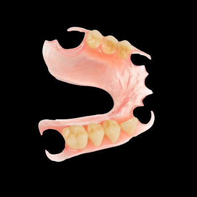 Rosa TCS Parciais flexíveis Excelente retenção TCS Dentadura flexível